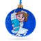 Medical Professional Nurse with Syringe Glass Ball Christmas Ornament 3.25 Inches